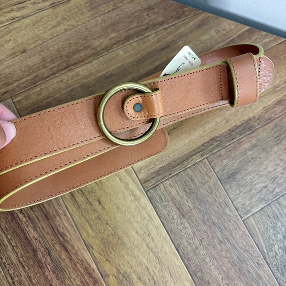 Vintage Cole Haan XL Women’s Tan Gold Honey Genuine Leather Belt - Picture 1 of 10